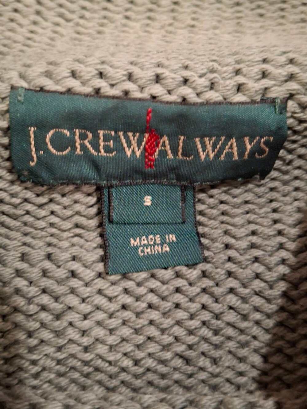 J. Crew (Mainline) 1988 Rollneck Sweater in Cotton - Small - Green - Picture 3 of 4